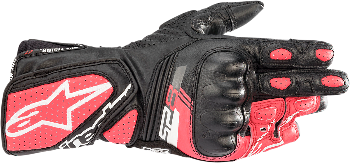Stella SP-8 V3 Gloves - Black/White/Diva Pink - Small
