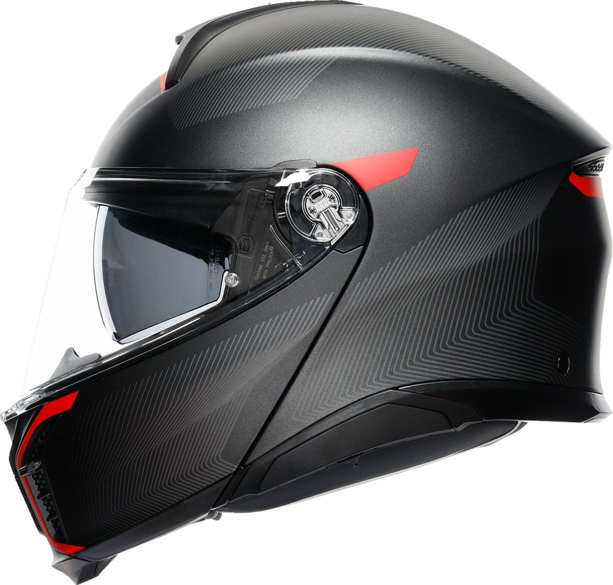Tourmodular Helmet - Frequency - Matte Gunmetal/Red - XL