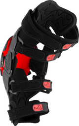 RK-1 Plasma Knee Braces - Black/Red - L/XL