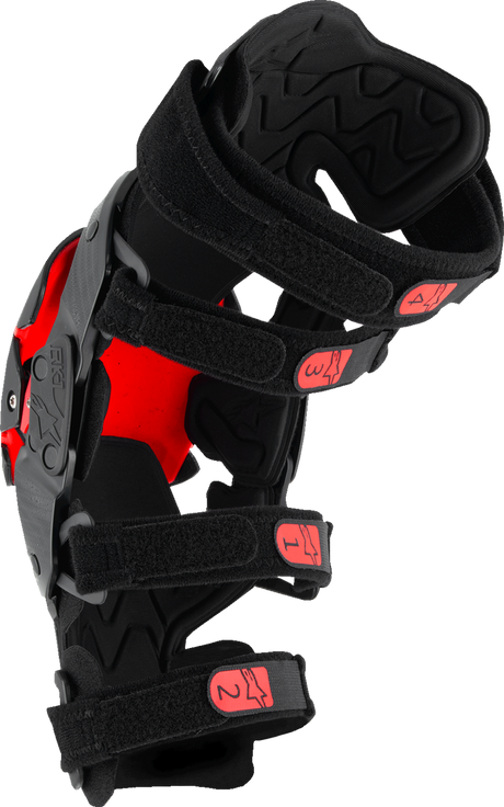 RK-1 Plasma Knee Braces - Black/Red - L/XL