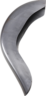 Benchmark 4\" Stretched Rear Fender - Smooth - Steel - For Custom Application 2000 - 2017