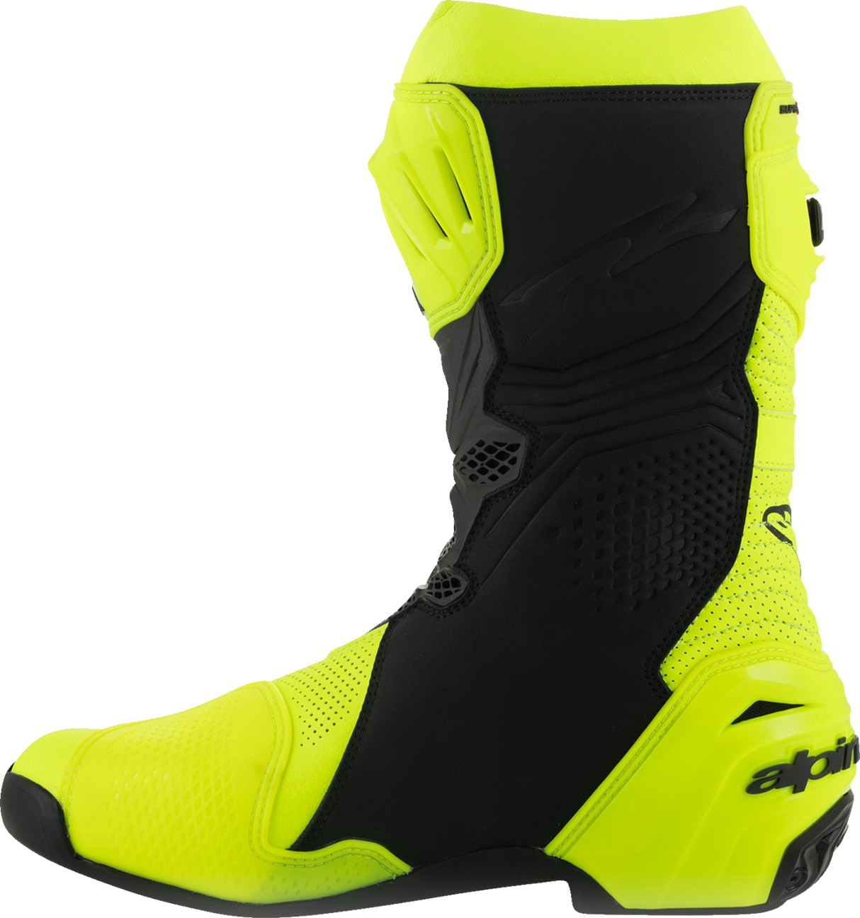 Supertech R Vented Boots - Fluorescent Yellow/Black - US 12.5 / EU 48