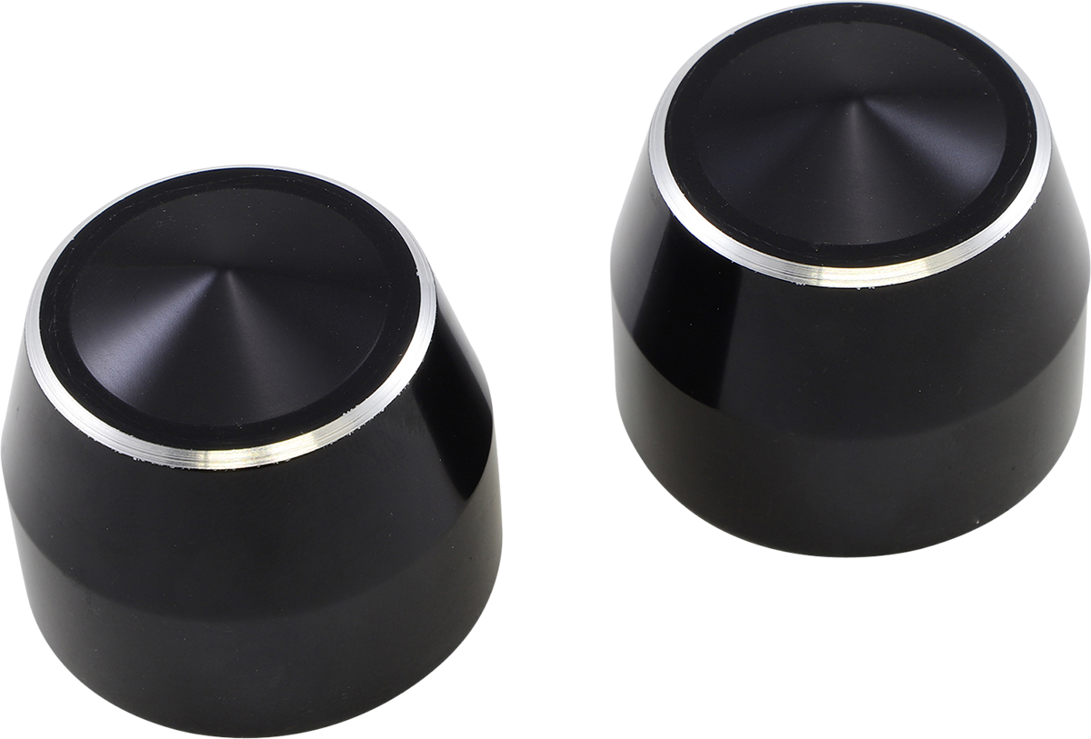 Axle Caps - Black - Elite - 25 mm 2007 - 2020