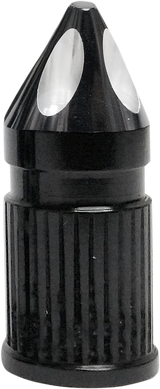 Valve Stem Cap - Spike - Black - Anodized