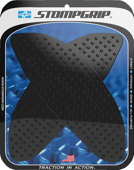 Traction Pad Tank Grips - Volcano - Black - Aprilia 2021 - 2024