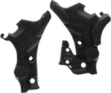 X-Grip Frame Guards - Black/Gray - Honda Transalp