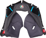Pista GP RR Cheek Pads - Gray/Cyan - 2XL