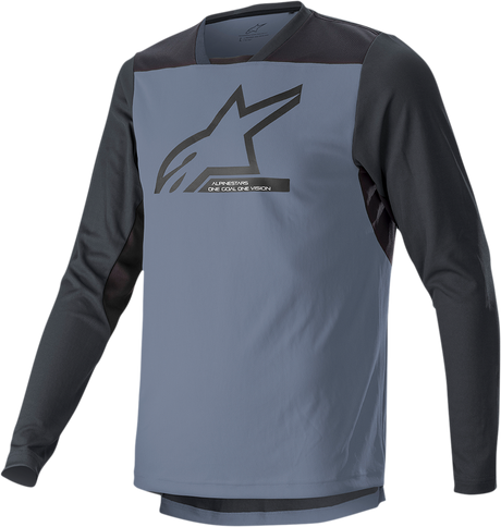 Drop 6.0 V2 Long-Sleeve Jersey - Black/Gray - 2XL