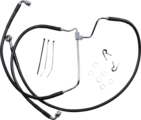 Brake Line - Front - Black - +2\" 2014 - 2019