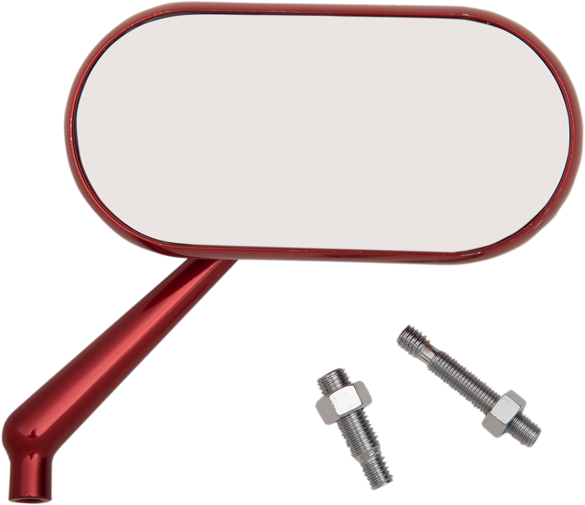 Mirror - Side View - Oval - Red - Right