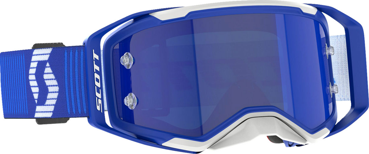 Prospect 2.0 Goggle - Blue/White - Blue Chrome Works Lens