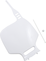 Front Number Plate - White 1993 - 2014