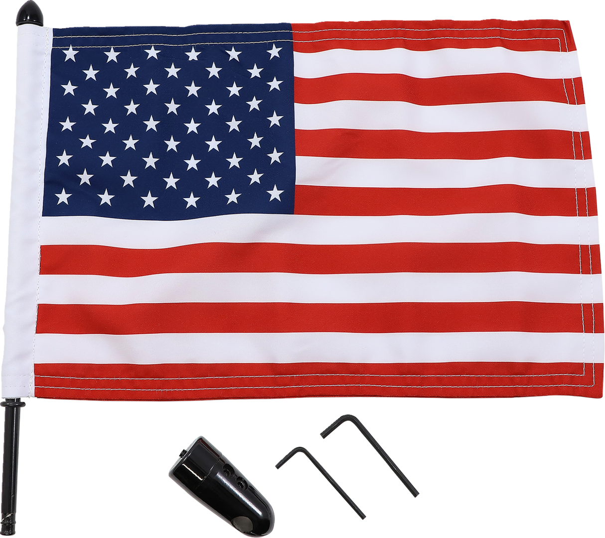 Flag Mount - Pinnacle Luggage Rack - 13\" Pole - 10\" X 15\" Flag