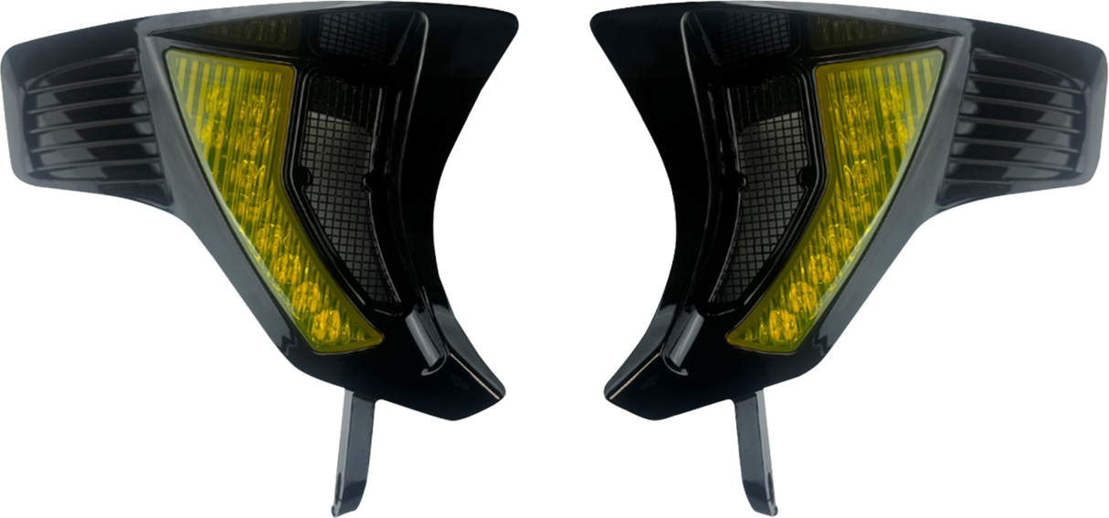 Shark Demon® Turn Signal Vents - Yellow Lens 2023 - 2025