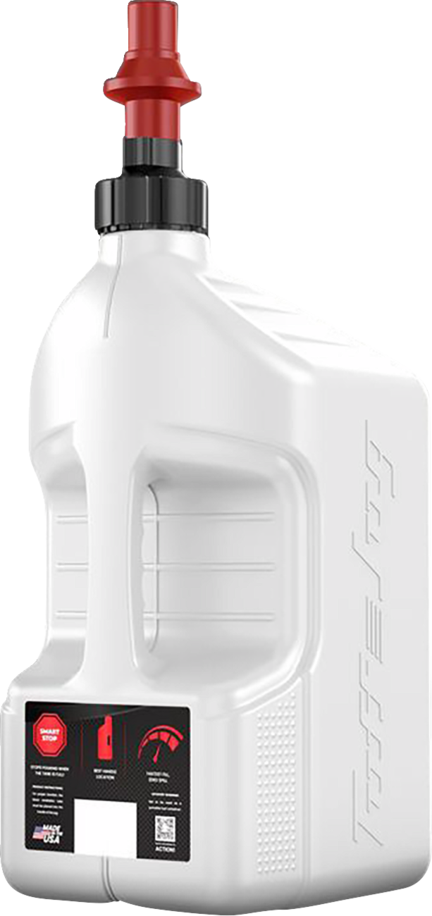 Tuff Jug - Container - with View Strip/Ripper Cap - White - 5.3 US gal