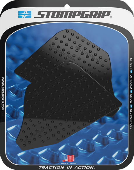 Traction Pad Tank Grips - Volcano - Black - Multistrada V4/S/Sport 2022 - 2024