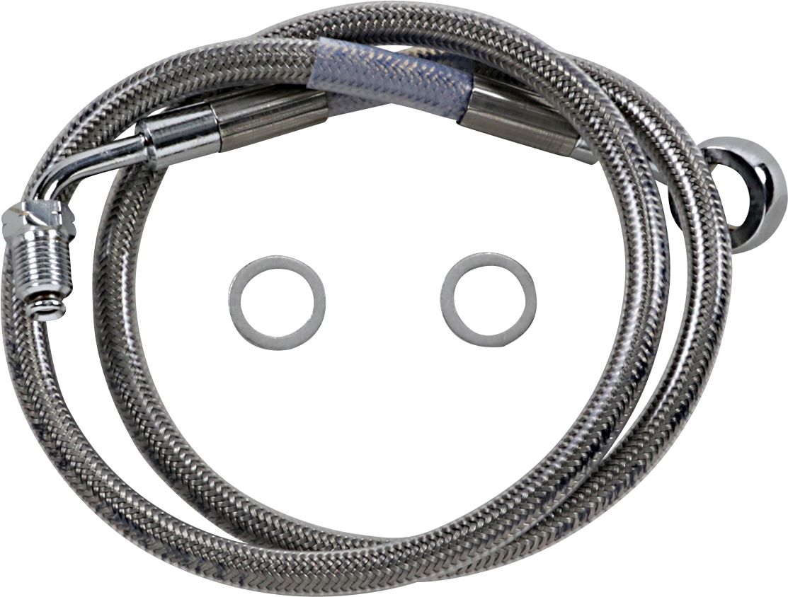 Brake Line - +8\" - Stainless Steel - \'18-\'22 Softail 2018 - 2023