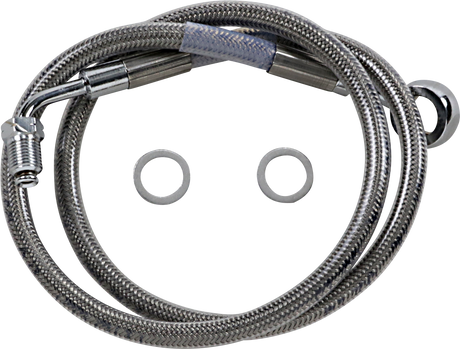 Brake Line - +8\" - Stainless Steel - \'18-\'22 Softail 2018 - 2023