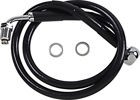Brake Line - +6\" - Black - \'18-\'21 Softail 2018 - 2020
