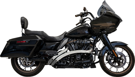 Sweeper Radial Exhaust System with Heat Shields - Chrome 2019 - 2023