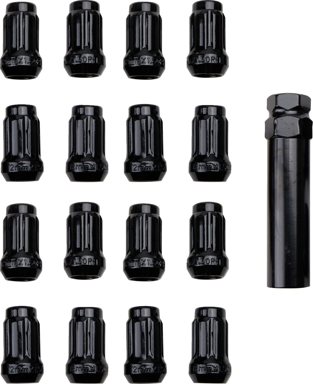 Lug Nut - Black - 12 mm