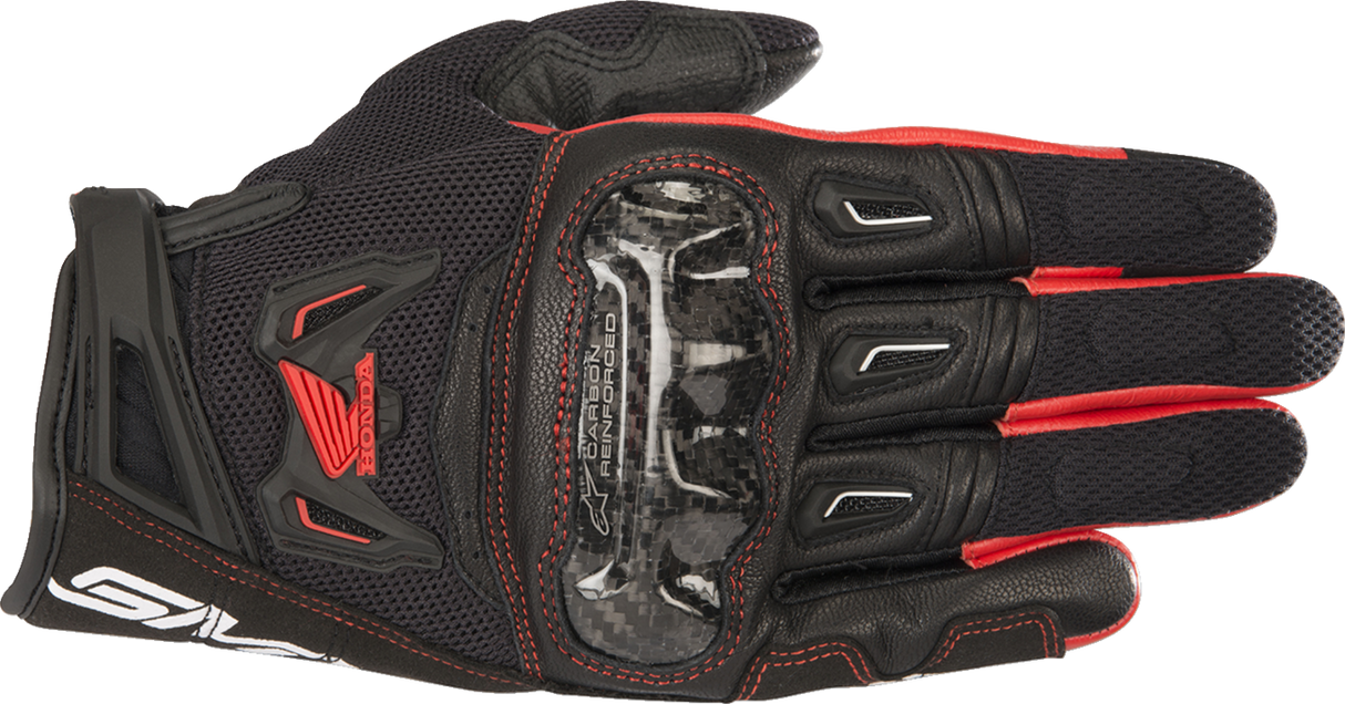 Honda SMX-2 Air Carbon V2 Gloves - Black/Red - 2XL