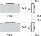 HF Brake Pads - R60/7 1973 - 1984