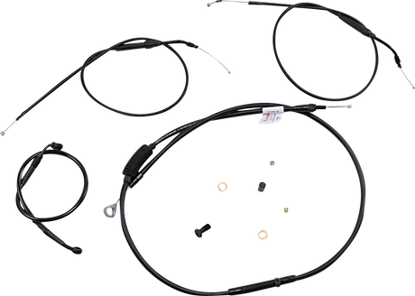 Handlebar Cable and Brake Line Kit - Extended - Sportsters - Tracker/Scrambler Handlebars - ABS 2014 - 2020
