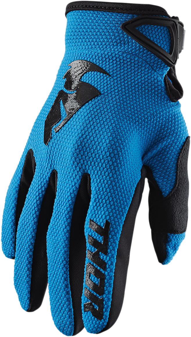 Youth Sector Gloves - Blue/Black - Large