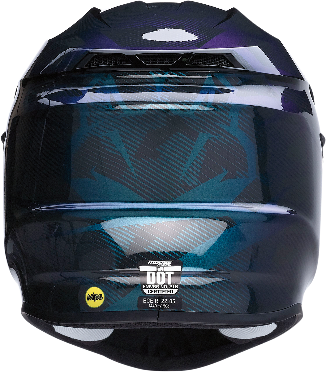 F.I. Helmet - Agroid Camo - MIPS® - Iridescent Blue - 2XL