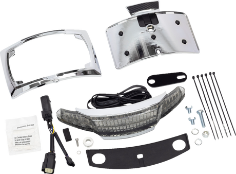 Taillight/License Plate Frame - Chrome - Smoke Lens 2014 - 2021