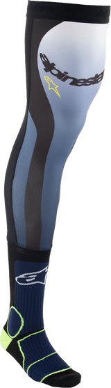 Knee Brace Socks - Navy/Black/Yellow - Small/Medium