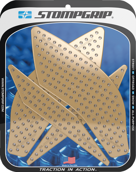 Traction Pad Tank Grips - Volcano - Clear - YZF-R1/M 2015 - 2025