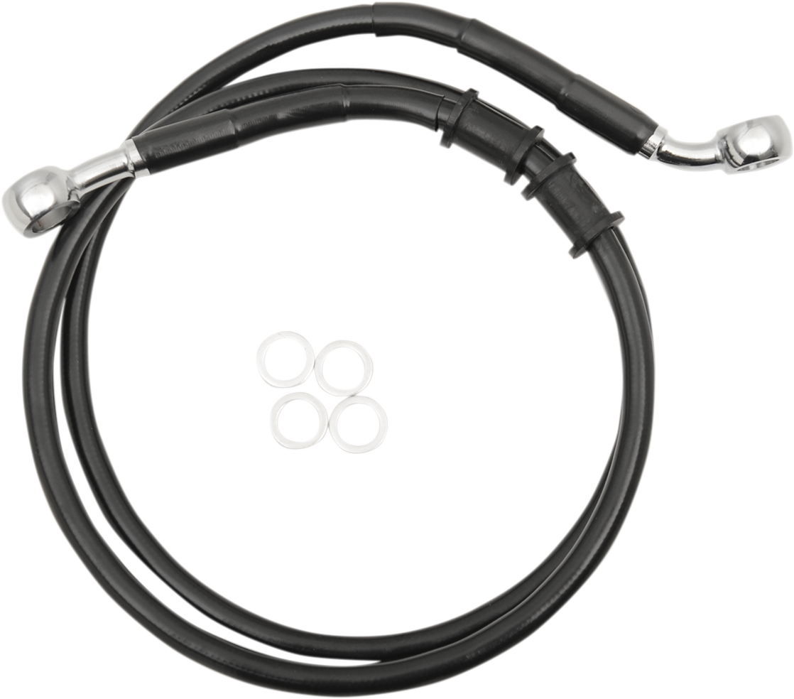Brake Line - Front - +12\" - Black - XL 2014 - 2022