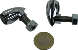 3-1 Bullet Rear Indicator Lights - Grooved - Chrome