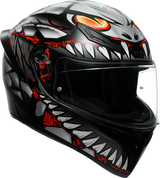 K1 S Helmet - Lyzard - Matte Black/Gray/Red - XL