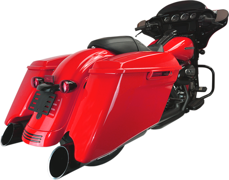 4.5\" Mufflers for Touring - Black with Edge 2017 - 2022