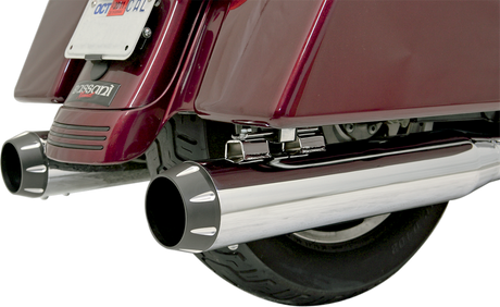 4\" End Cap - Black - Fluted