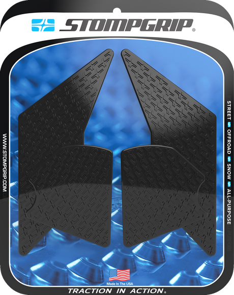 Traction Pad Tank Grips - Icon - Black - Tenere 700 2021 - 2025