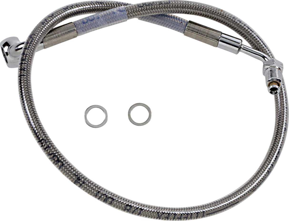 Brake Line - +2\" - Stainless Steel - \'18-\'21 Softail 2018 - 2020