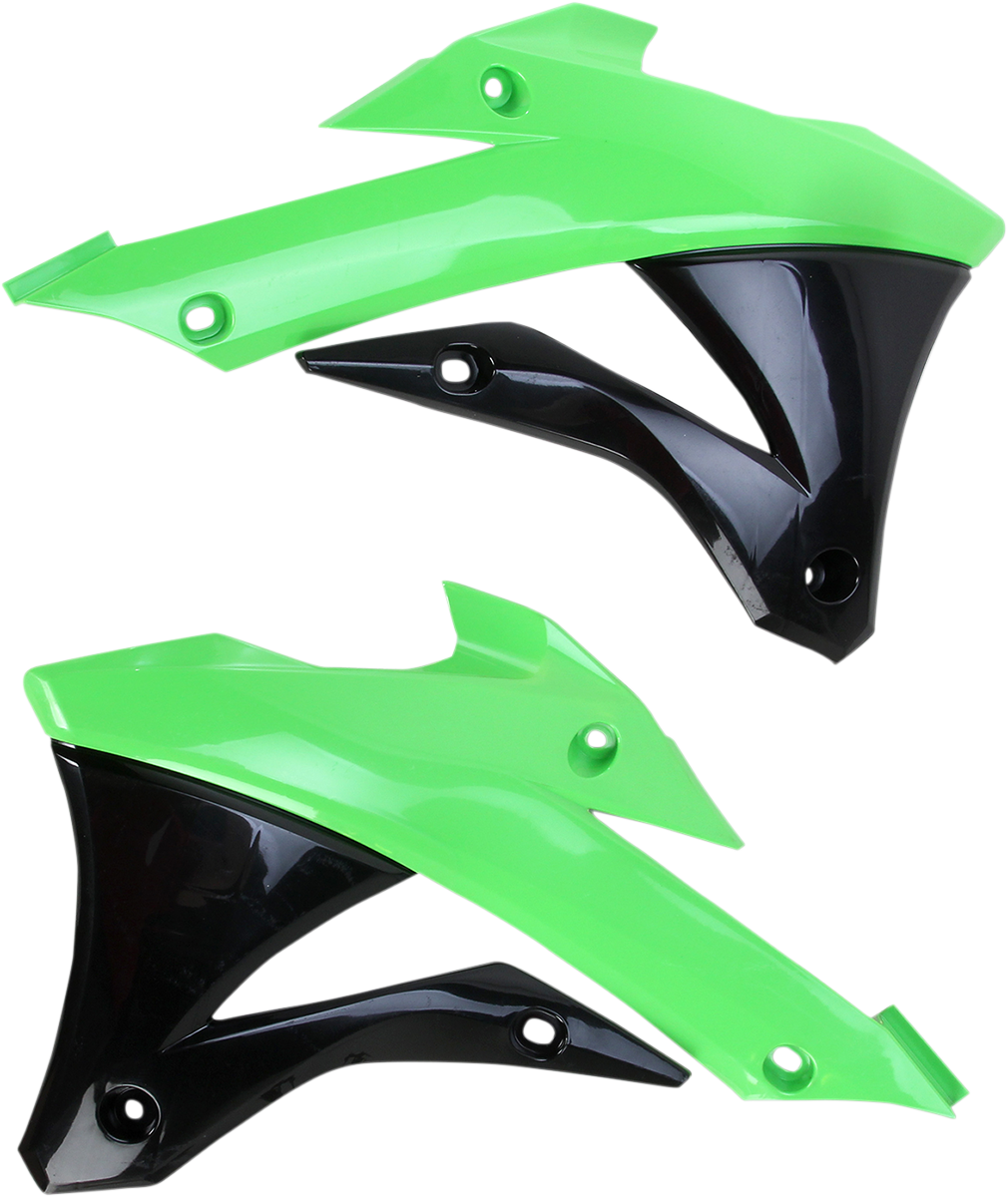 Radiator Shrouds - Green/Black 2014 - 2021