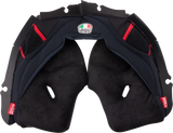 Pista GP RR Cheek Pads - Black/Red - 2XL