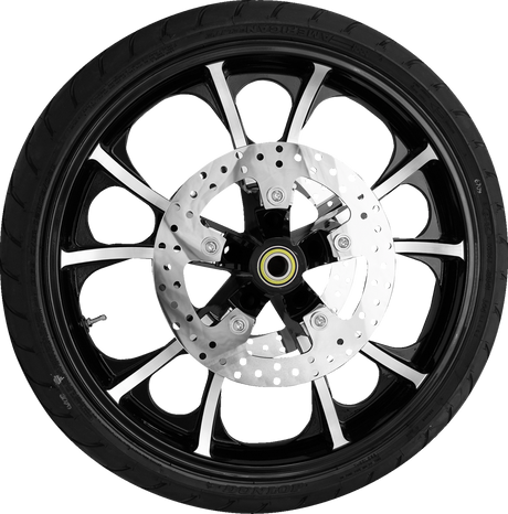Largo Front Wheel - Black Cut (21\") | Rotors (11.8\") | Dunlop Tire (130/60B21) 2008 - 2024