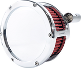 BA Air Cleaner Kit - Chrome with Red Filter - Twin Cam 2014 - 2015