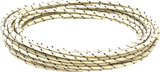 25\' Cloth-Braided Wire Spool - 16 Gauge - White/Black