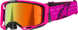 Vision 8 Goggle - Corp - Pink - Red Mirror Lens