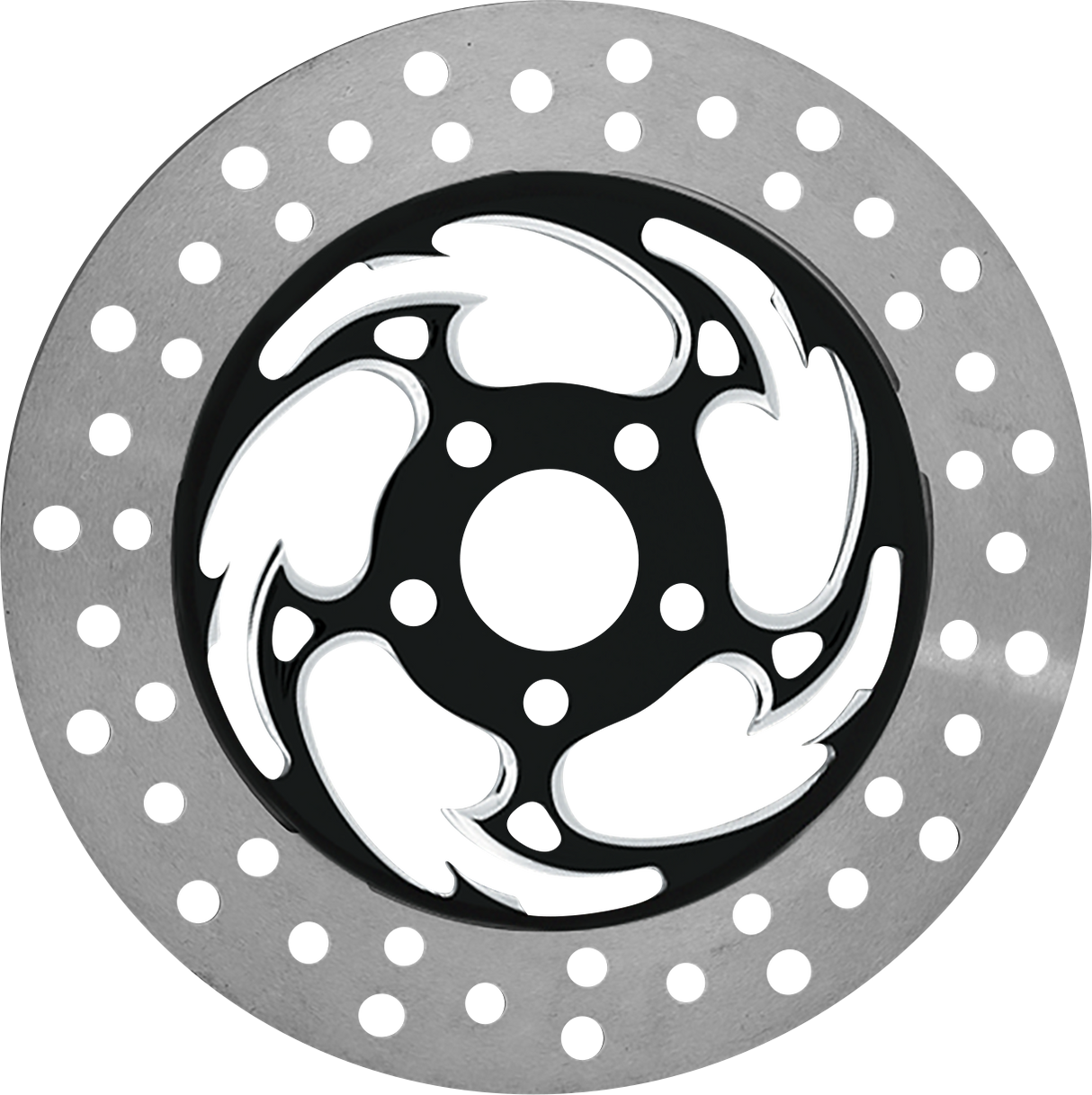Brake Rotor - Right Front - Savage Eclipse - Chrome and Black 2008 - 2022