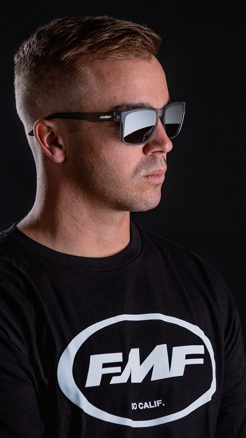 Gears Sunglasses - Matte Crystal Smoke - Gray Polarized Lens