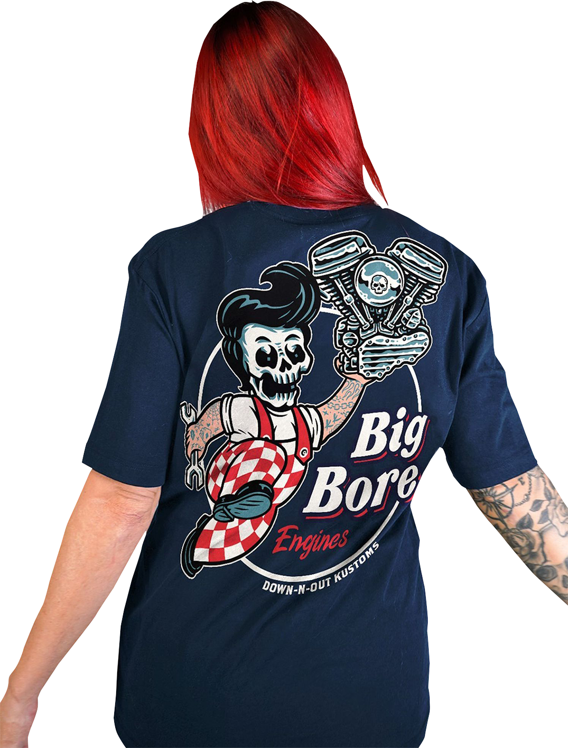 Down-N-Out Big Bore T-Shirt - Navy - 2XL