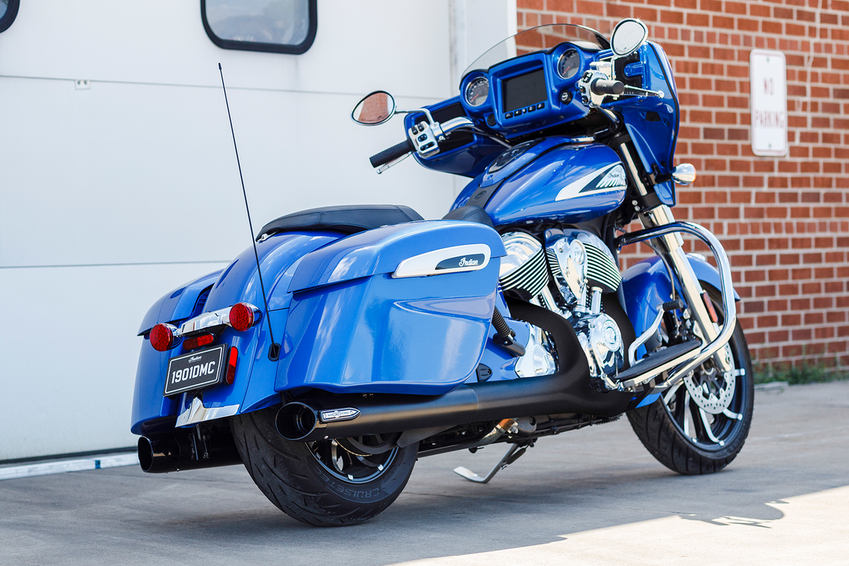 4\" Broadhead Slip-On Mufflers - Slash Cut - Black 2014 - 2022